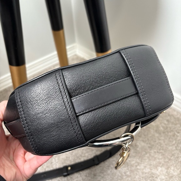 See By Chloé Black Saddle Mara Leather Shoulder Bag - Picture 11 of 16